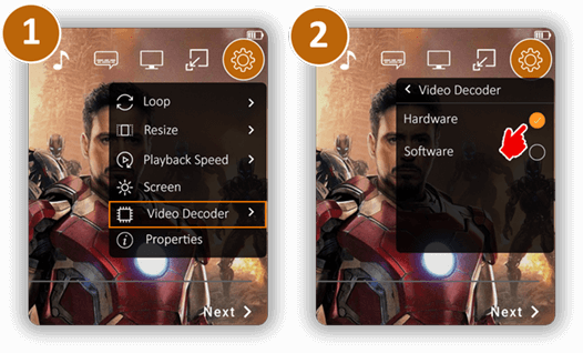 Switch video decoder