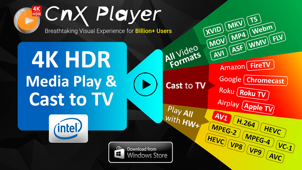Play and Cast video from PC to TV