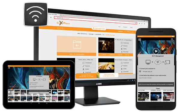 Wifi videos transfer from phone/tablet to PC