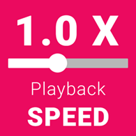 Adjust video playback speed