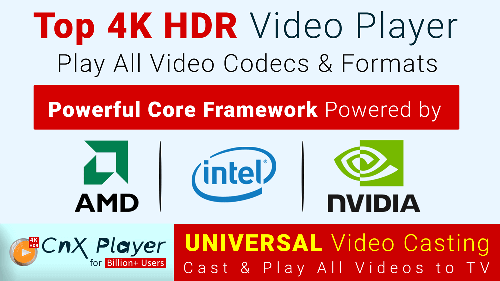 Intel Aided Best 4K HDR Movie Player for Windows 10 PC & Tablet with  Hardware Decoding