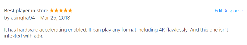 Archived CnX Player iPhone user review screenshot