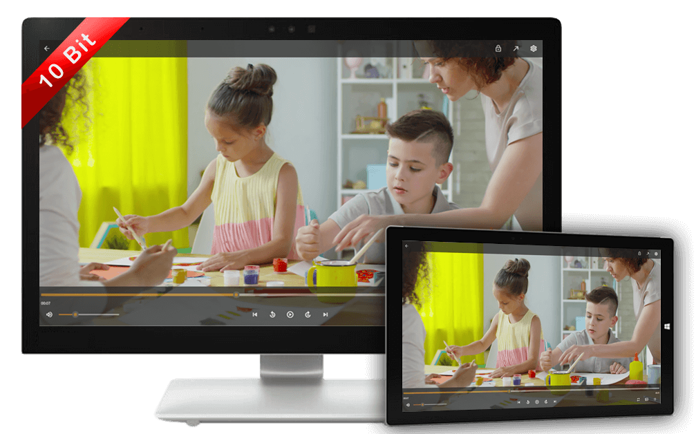 10-bit HEVC | VP9 | H.264 Playback | Windows 10 | CnX Player