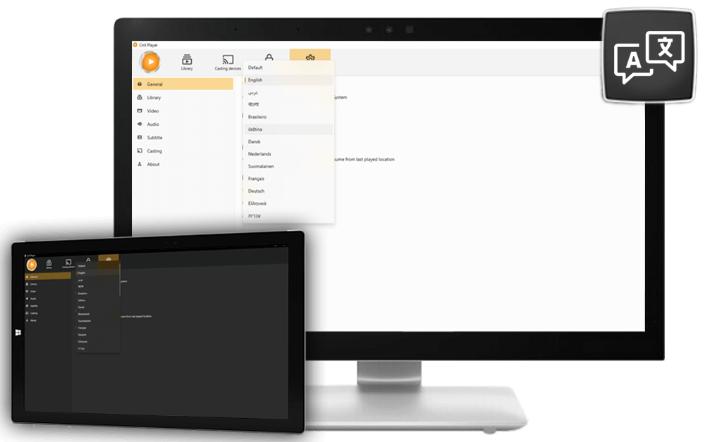 Multi Language Support | Windows 10 | CnX Player