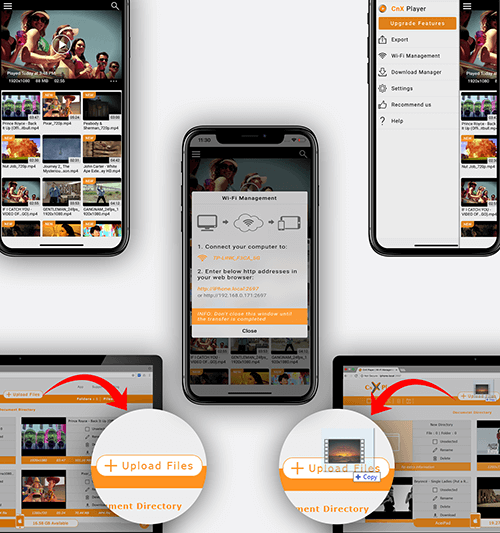 Add media via Browser