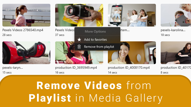 Remove videos from library