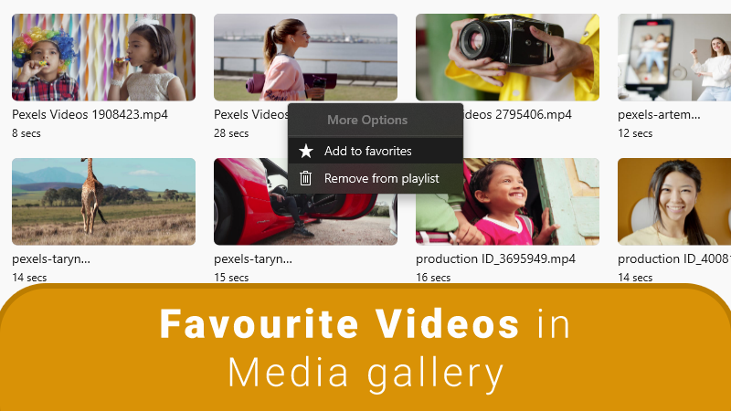How to Add Favourite Videos